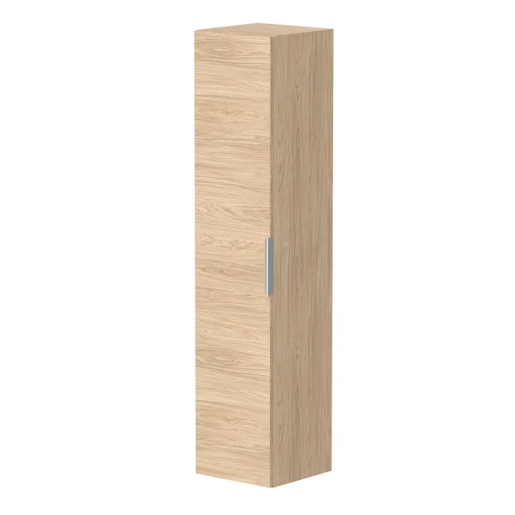 Vannas istabas augstais skapis KAME LIRIS 160x35cm, gaišs ozols