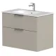 Vannas istabas skapītis KAME BIG ar izlietni Elida 81x46cm, taupe
