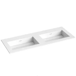 Izlietne skapītim dubultā KAME CORIAN 120x46.5cm, CN1214618-D-BS
