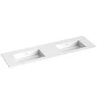 Izlietne skapītim dubultā KAME CORIAN 160x46.5cm, CN1614618-D-BS