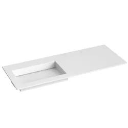 Izlietne skapītim KAME CORIAN 2 120x46.5cm, CN1202465-L-BS
