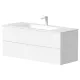 Vannas istabas skapītis Kame GAMA ar izlietni ORION 120х46cm ar push to open, balts