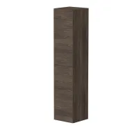 Vannas istabas augstais skapis Kame GAMA 160x35cm ar Push to Open, brūns ozols