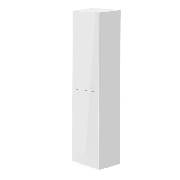 Vannas istabas augstais skapis Kame GAMA 160x35cm ar Push to Open, balts