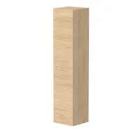 Vannas istabas augstais skapis Kame GAMA 160x35cm ar Push to Open, gaišs ozols