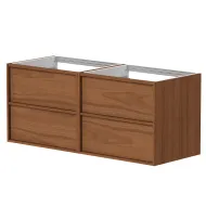 Vannas istabas skapītis izlietnei Kame HOME 2 120x46cm, vara ozolkoka finierējums