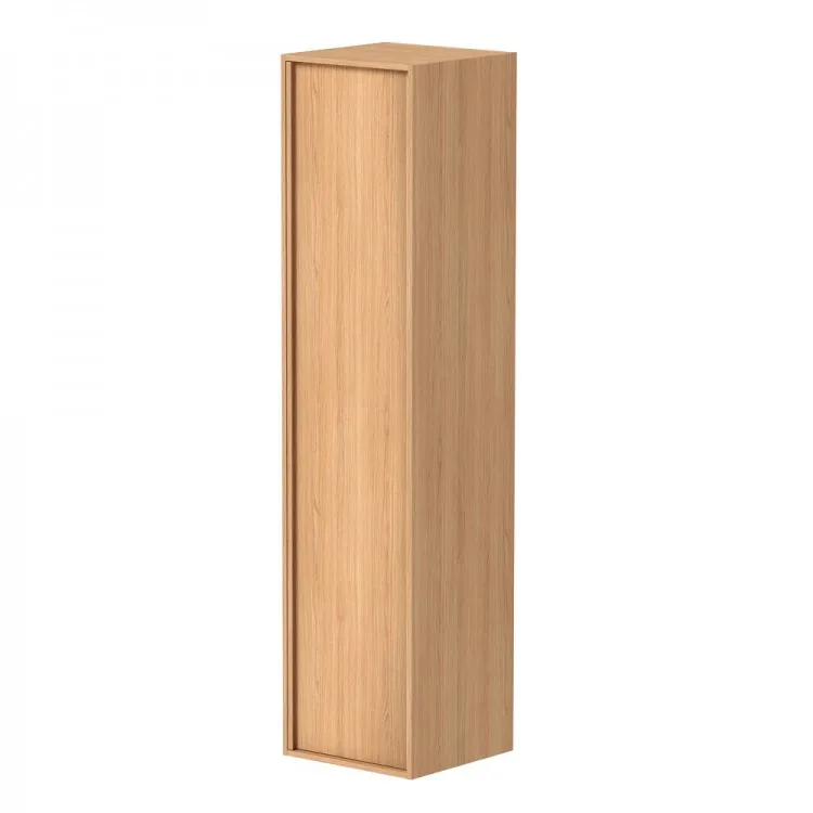 Vannas istabas augstais skapis Kame HOME 159.4 x 37.6 cm, dabīgs ozolkoka finierējums