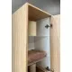Vannas istabas augstais skapis Kame HOME 159.4 x 37.6 cm, brūns ozolkoka finierējums