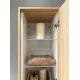 Vannas istabas augstais skapis Kame HOME 159.4 x 37.6 cm, brūns ozolkoka finierējums