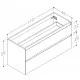 Skapītis zem virsmas Kame Exclusive LOFT 120cm, BUC/12-3DR/D02-LFT