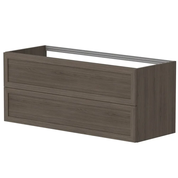 Vannas istabas skapītis izlietnei Kame RUSTIC 120x45cm, dūmota ozolkoka finierējums Vannas istabas skapītis izlietnei Kame RUSTIC 120x45cm, dūmota ozolkoka finierējums