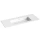 Vannas istabas skapītis ar izlietni Kame HOME Corian 120x46cm, brūns ozolkoka finierējums