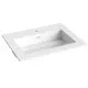 Vannas istabas skapītis ar izlietni Kame HOME Corian 60x46cm, brūns ozolkoka finierējums