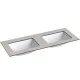 Izlietne ar augstspiediena lamināta darba virsmu Kame HPL, 121cm, WP/12-3/H12-P1-D
