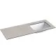 Izlietne ar augstspiediena lamināta darba virsmu Kame HPL, 121cm, WP/12-3/H12-P1-R