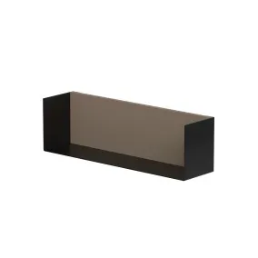 Vannas istabas plaukts KAME 40cm, black/cocoa brown