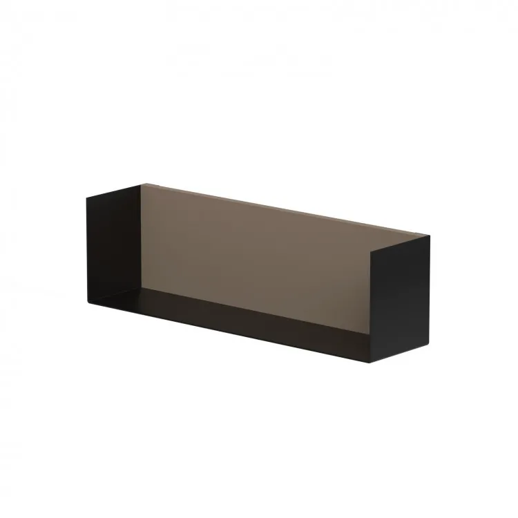 Vannas istabas plaukts KAME 40cm, black/cocoa brown