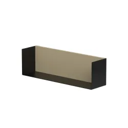 Vannas istabas plaukts KAME 40cm, black/linen