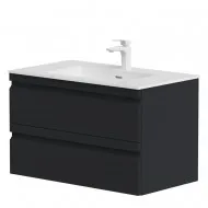 Vannas istabas skapītis izlietnei Kame Terra 80cm, matt black
