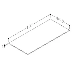 Darba virsma no augstspiediena lamināta Kame 101cm, WP/10-3/H12