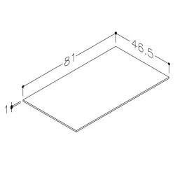 Darba virsma no augstspiediena lamināta Kame 81cm, WP/8-3/H16
