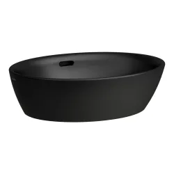 Vannas istabas uzliekamā izlietne Laufen Pro 52x39cm, melna matēta