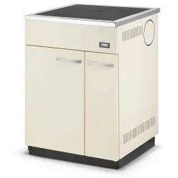 Centrālapkures krāsns ar plītsvirsmu Megal M20 20kW, bēša