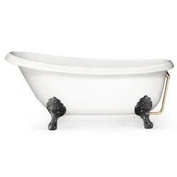 Brīvi stāvoša vanna PAA VICTORIA 1700x830x610, Silkstone, kājas Antica Graphite