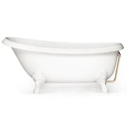 Brīvi stāvoša vanna PAA VICTORIA 1700x830x610, Silkstone, kājas Antica