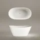 Brīvi stāvoša vanna PAA AMORE 1600x850, silkstone