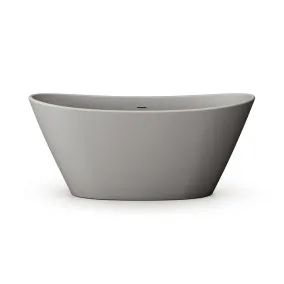 Brīvi stāvoša vanna PAA AMORE 1600x850, silkstone, matte grey