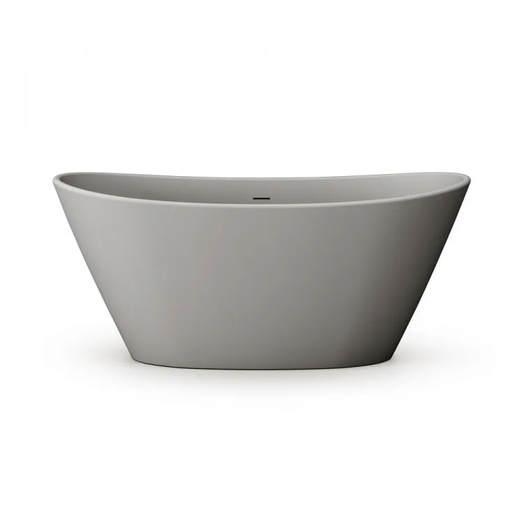 Brīvi stāvoša vanna PAA AMORE 1600x850, silkstone, matte grey