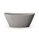 Brīvi stāvoša vanna PAA AMORE 1600x850, silkstone, matte grey