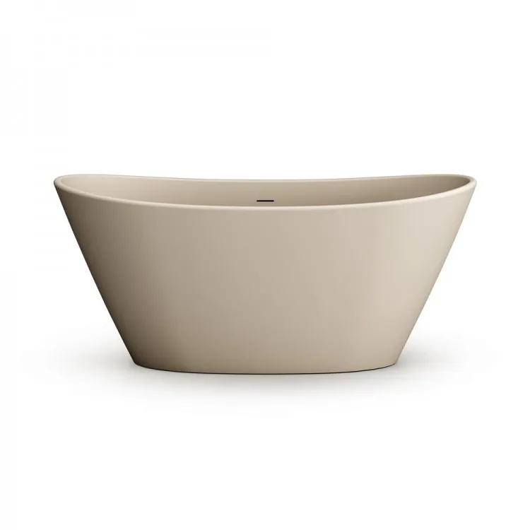 Brīvi stāvoša vanna PAA AMORE 1600x850, silkstone, matte caffelatte