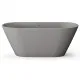 Brīvi stāvoša vanna PAA DECO NUDO 1600x725, silkstone, matte grey