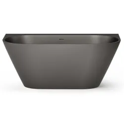 Brīvi stāvoša vanna PAA DECO WALL 1600x810, silkstone, graphite