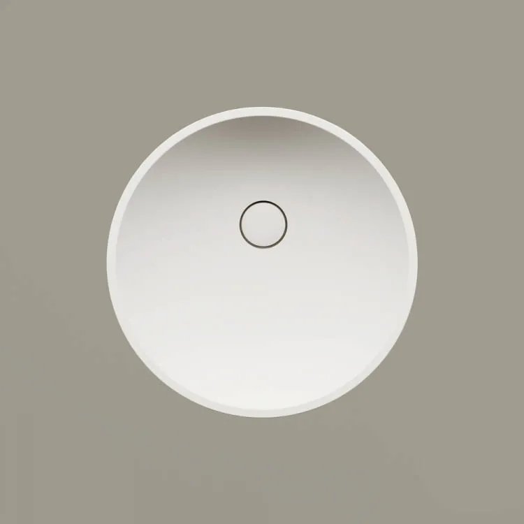 Vannas istabas uzliekamā izlietne PAA DECO Ø 450 mm, silkstone, matte grey