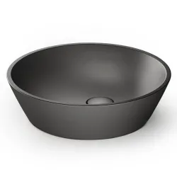 Vannas istabas uzliekamā izlietne PAA DECO Ø 450 mm, silkstone, graphite