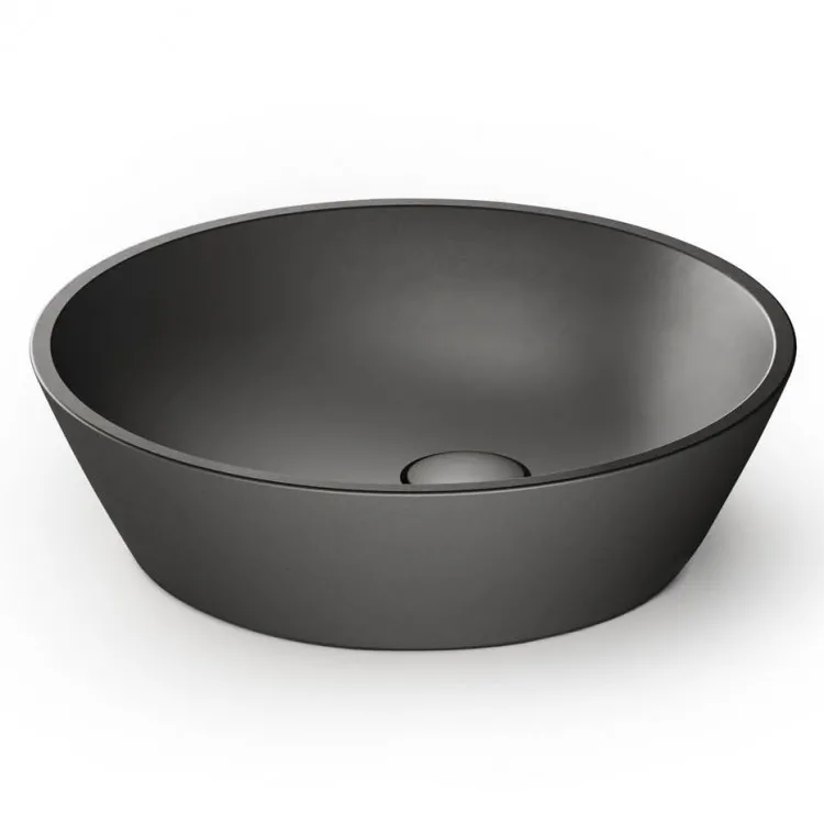 Vannas istabas uzliekamā izlietne PAA DECO Ø 450 mm, silkstone, graphite