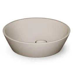 Vannas istabas uzliekamā izlietne PAA DECO Ø 450 mm, silkstone, matte caffelatte