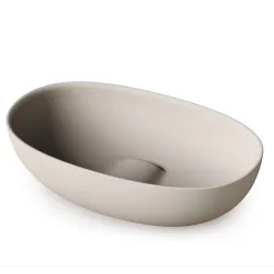 Vannas istabas uzliekamā izlietne PAA BELLA 650x390mm, silkstone, matte caffelatte