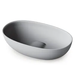 Vannas istabas uzliekamā izlietne PAA BELLA 650x390mm, silkstone, matte grey