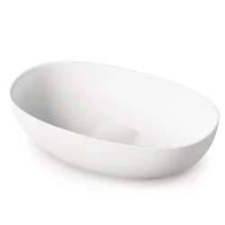 Vannas istabas uzliekamā izlietne PAA BELLA 650x390mm, silkstone, balta