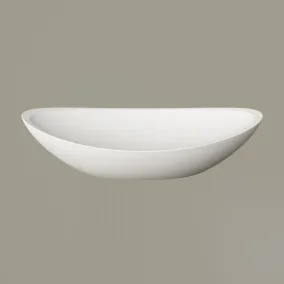 Vannas istabas uzliekamā izlietne PAA FELICE 690x375 mm, silkstone, balta