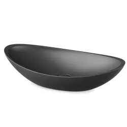 Vannas istabas uzliekamā izlietne PAA FELICE 690x375 mm, silkstone, graphite