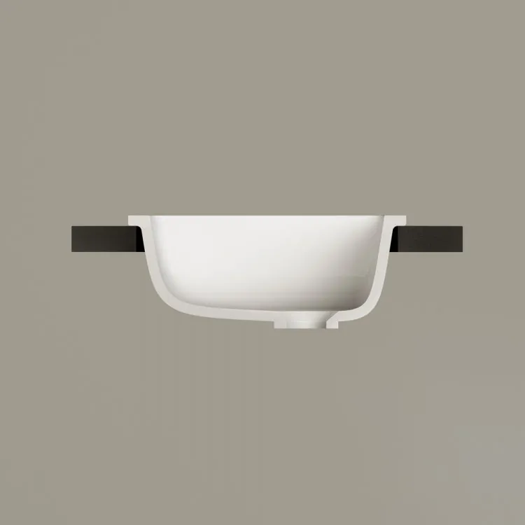 Vannas istabas iebūvējamā izlietne PAA OPUS IN Silkstone 52x32cm, matte grey