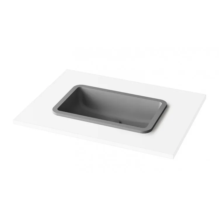 Vannas istabas iebūvējamā izlietne PAA OPUS IN Silkstone 52x32cm, matte grey