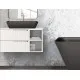 Vannas istabas uzliekamā izlietne PAA QUADRO GRAPHITE 700x430mm, IQUAS/01