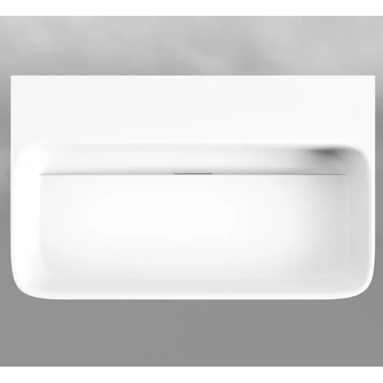 Vannas istabas uzliekamā izlietne PAA QUADRO GRAPHITE 700x430mm, IQUAS/01