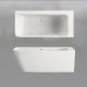 Stūra vanna PAA Silkstone QUADRO CORNER A 1600x750, graphite